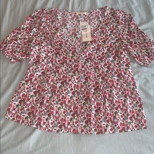 Floral babydoll top
